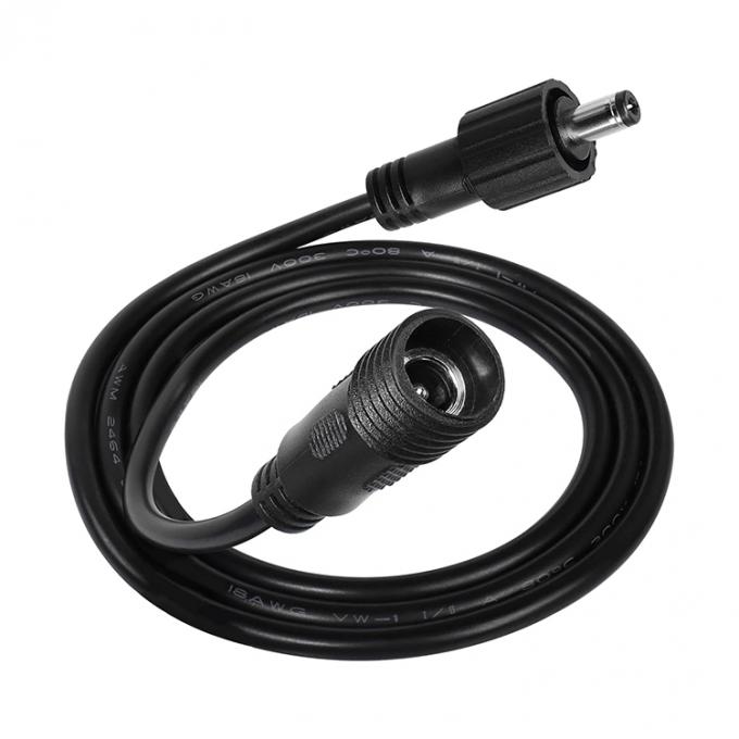 Jack de corriente continua de hombre a mujer 5.5x2.1mm 5.5x2.5mm 3.5x1.35mm Cable de extensión de energía para luz LED 0