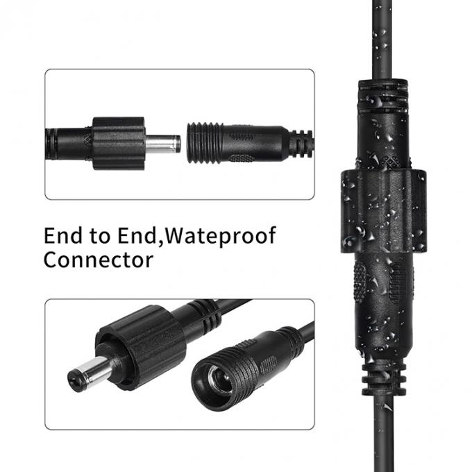 Jack de corriente continua de hombre a mujer 5.5x2.1mm 5.5x2.5mm 3.5x1.35mm Cable de extensión de energía para luz LED 1