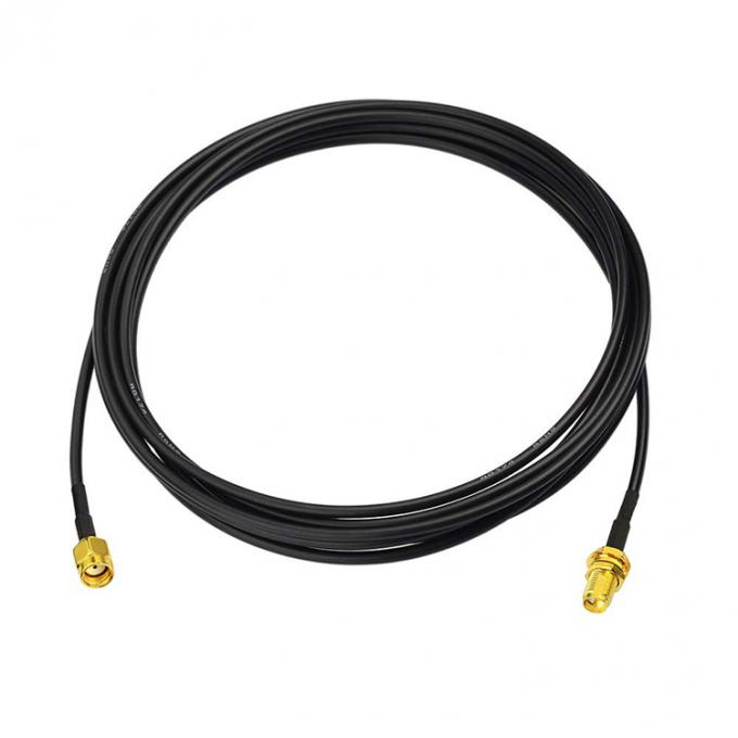 RG174 Cable de extensión de antena de RP SMA coaxial masculino a RP SMA femenino para cámara de seguridad de enrutador Wifi 0