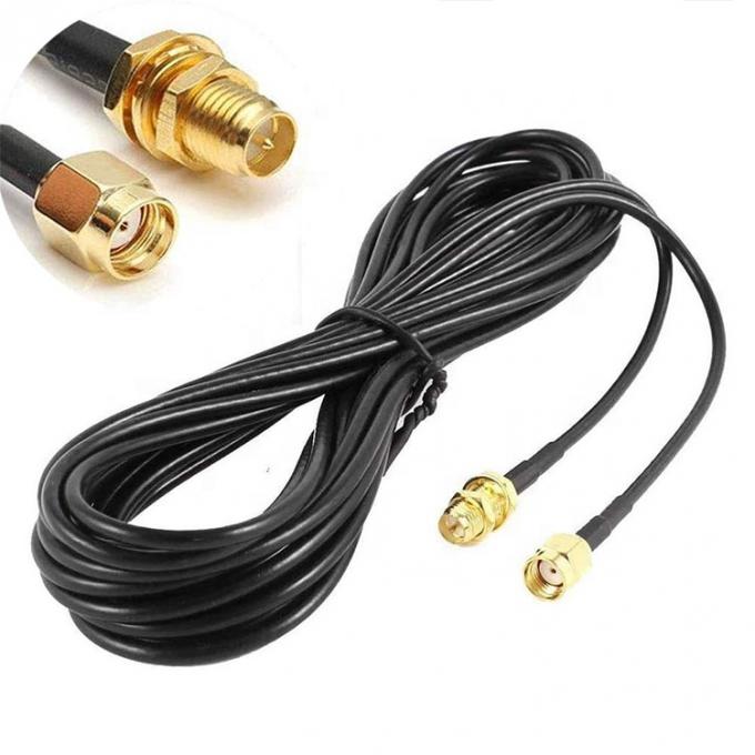 RG174 Cable de extensión de antena de RP SMA coaxial masculino a RP SMA femenino para cámara de seguridad de enrutador Wifi 2