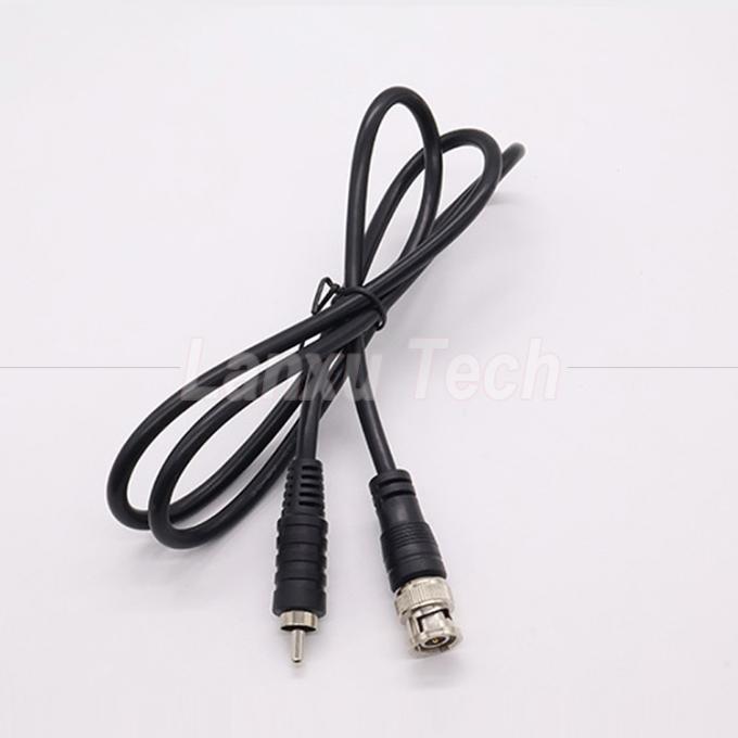 BNC macho a RCA macho cable de extensión AV para cámara de circuito cerrado 3