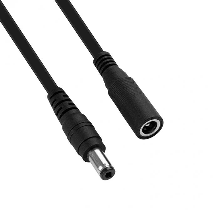1m 3m 5m 12V Hombre a Hombre Hombre Femenino DC plano 5.5x2.1mm 5.5x2.5mm 3.5x1.35mm Jack de barril Cable de extensión de energía para cámara de CCTV LED 5