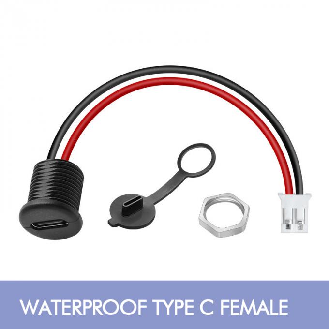 IP67 IP68 Cap impermeable USB Tipo C Conector de conexión femenino a 2 pines PH 2.0 XH 2.54 SH1.0 VH ZH MX 0