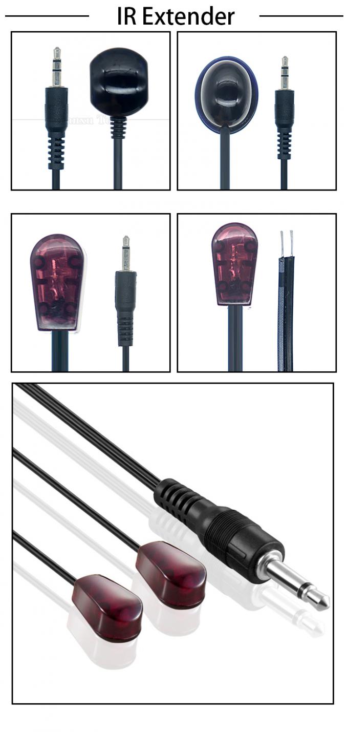 3.5mm Jack Audio Jack Infrarrojo receptor IR emisor transmisor repetidor extensor cable para cajas de cable DVR TV STB 0