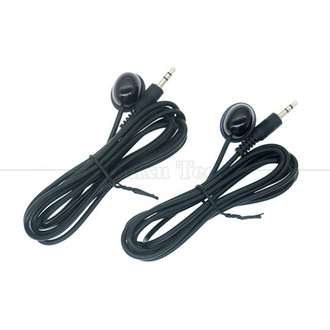 3.5mm Audio Jack IR Remote Mi Transmisor de infrarrojos Blaster Emittor Receptor Extensor Cable para el STB DVD 0