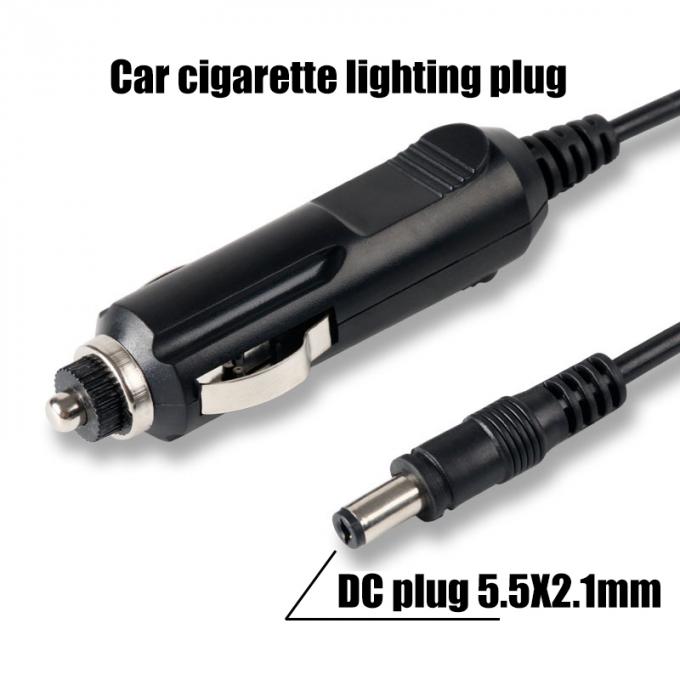 Conector de alta calidad 5.5x2.1mm Cable de cargador de encendedor de cigarrillos de automóvil Adaptador 2