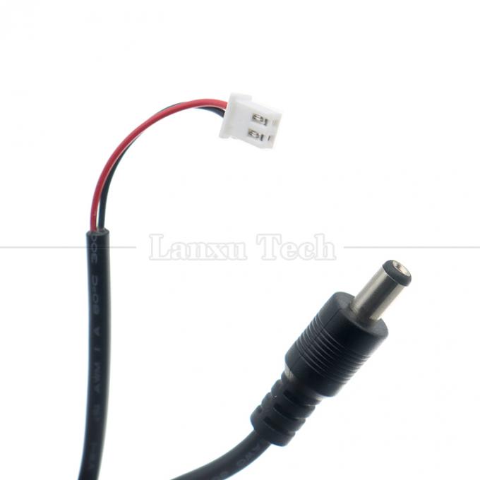 Arnés de alambre personalizado 5.5x2.1mm Jack de barril DC masculino a cable de conector femenino JST XH 0