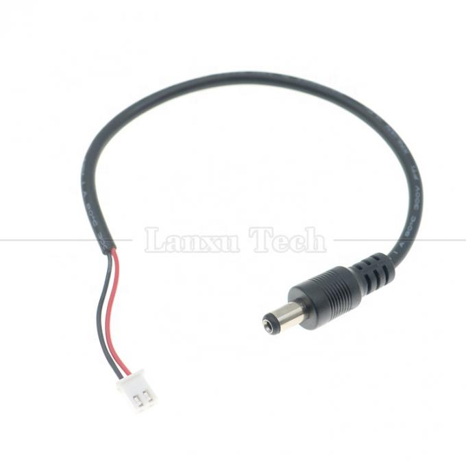 Arnés de alambre personalizado 5.5x2.1mm Jack de barril DC masculino a cable de conector femenino JST XH 1