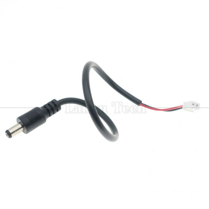 Arnés de alambre personalizado 5.5x2.1mm Jack de barril DC masculino a cable de conector femenino JST XH 4