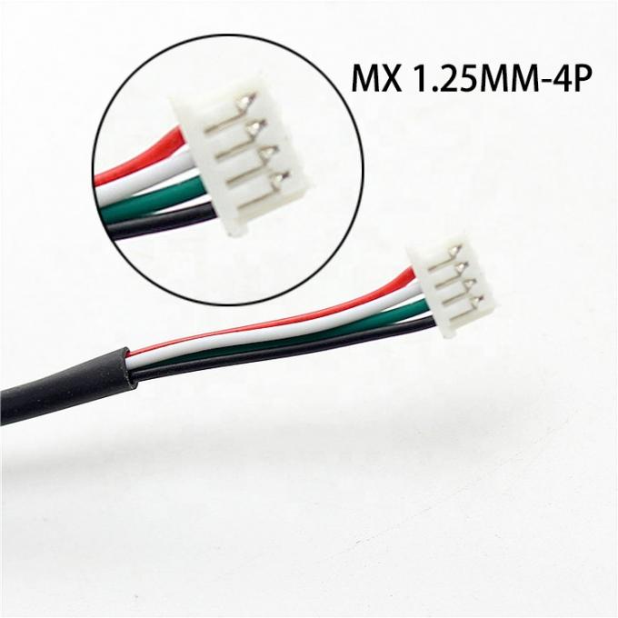 Custom 4 Pin Dupont 2.54mm a Molex 1.25mm conector de tono cable de ensamblaje de cable de arnés de alambre 2