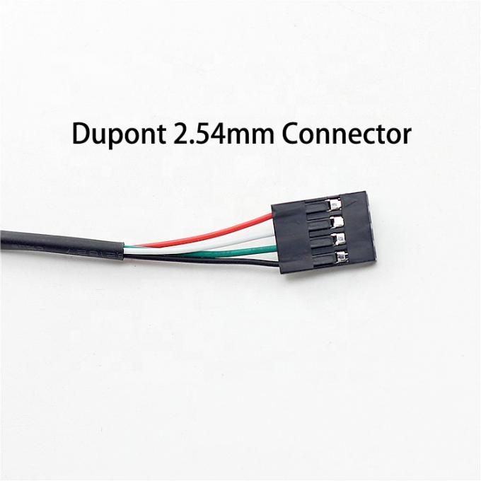 Custom 4 Pin Dupont 2.54mm a Molex 1.25mm conector de tono cable de ensamblaje de cable de arnés de alambre 1