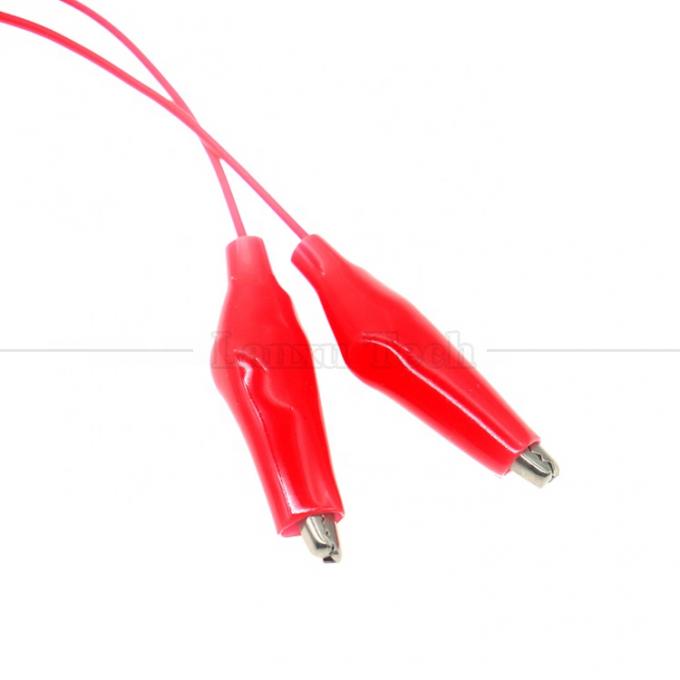 Negro Rojo Alligator eléctrico Crocodilo abrazaderas clips batería cable de prueba de potencia 3
