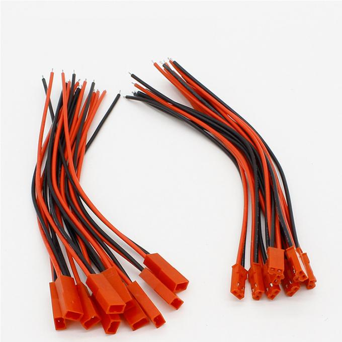 22AWG Hombre Mujer JST SYP 2 PIN Conector de cable de alambre para lámpara de LED RC juguetes helicóptero 6