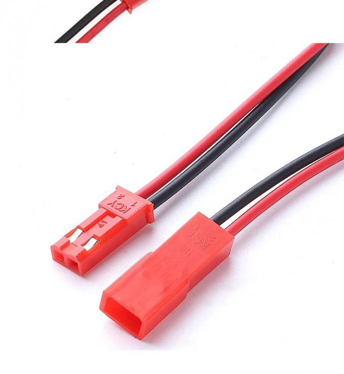 22AWG Hombre Mujer 2 PIN JST SYP RCY Conector de enchufe a cables de cable de plomo de alambre de cola de cerdo desnudo para batería de tira LED 2