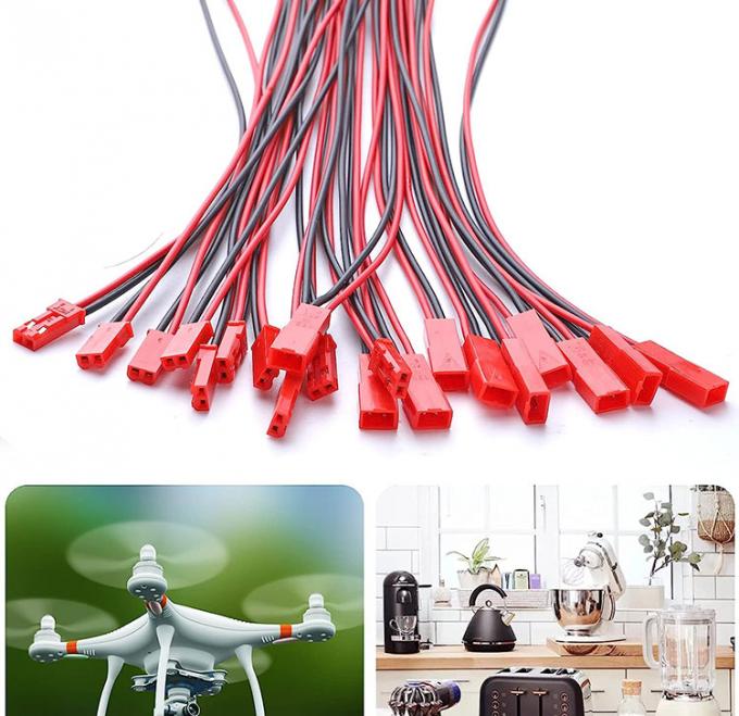 22AWG Hombre Mujer 2 PIN JST SYP RCY Conector de enchufe a cables de cable de plomo de alambre de cola de cerdo desnudo para batería de tira LED 4