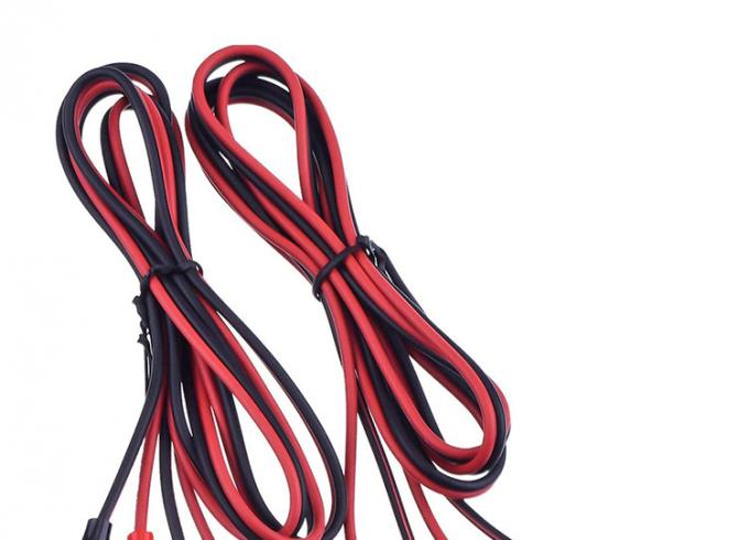 12v de doble extremo negro rojo conductos de prueba eléctricos Jumper alambre de caimanes de cocodrilo clips cable 1