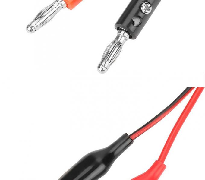 Clip de cocodrilo cocodrilo para plomo de plomo prueba de cable de cable de plomo para el circuito de multimetros 3