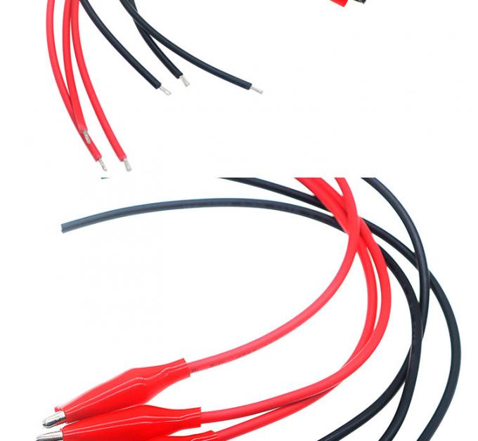 12V rojo negro clip de cocodrilo el cable de la batería 1