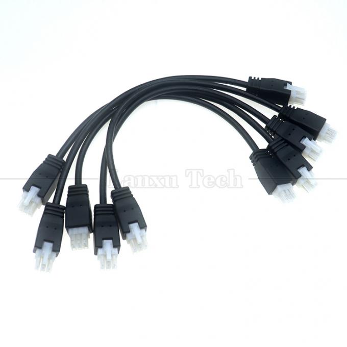 Personalización de sobremoldeado masculino a masculino femenino 6 pin 2451350620 Molex Mini-Fit 4.2mm Pitch Conector de montaje de cable 6