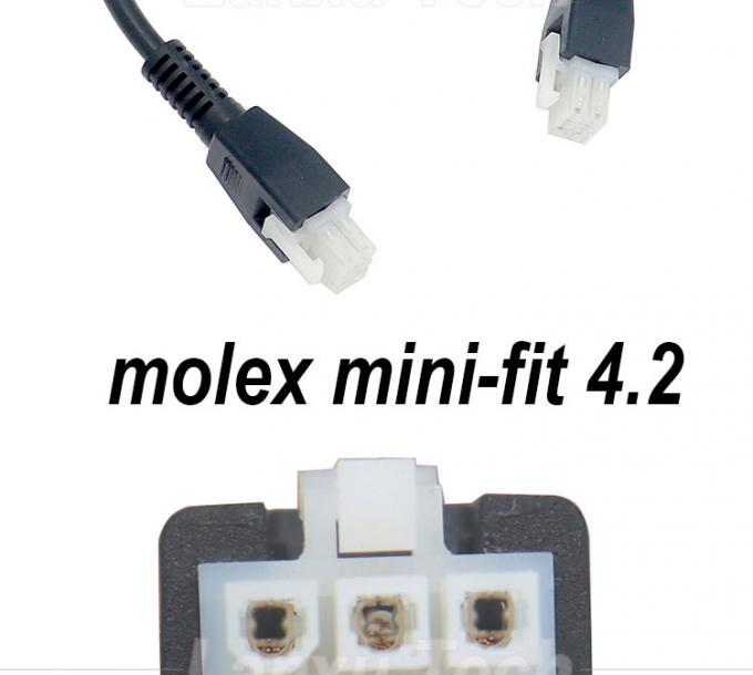Personalización de sobremoldeado masculino a masculino femenino 6 pin 2451350620 Molex Mini-Fit 4.2mm Pitch Conector de montaje de cable 2