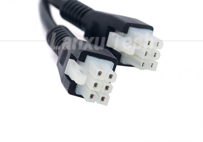 Personalización de sobremoldeado masculino a masculino femenino 6 pin 2451350620 Molex Mini-Fit 4.2mm Pitch Conector de montaje de cable 5