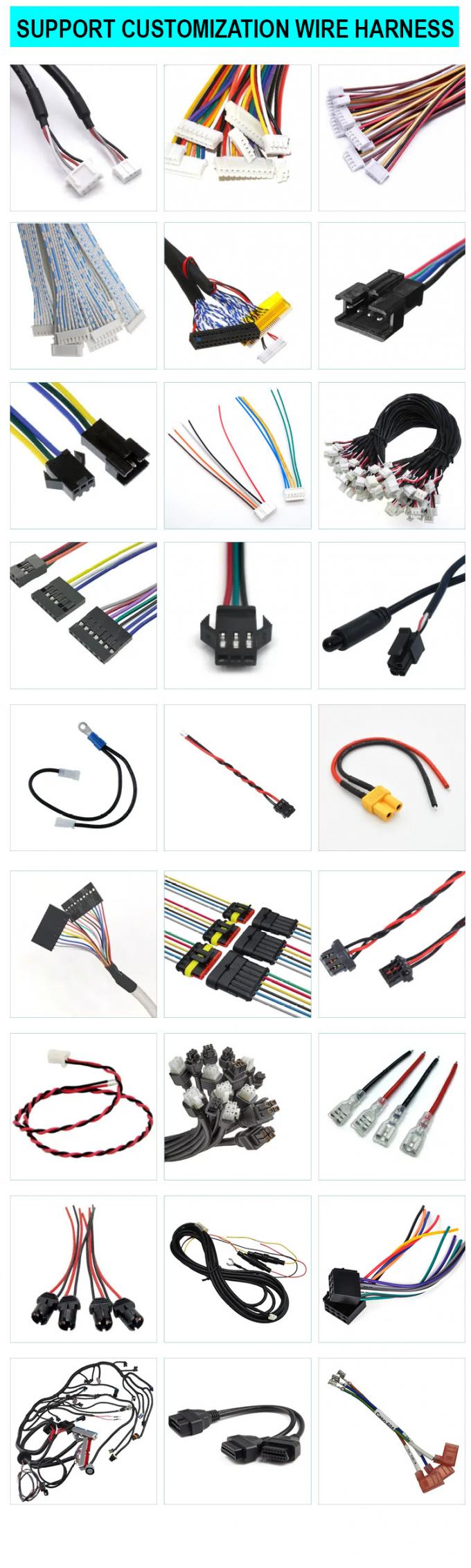 OEM personalizado JST PH 2.0 SH ZH XH MX para el cable de arnés de sensor de interruptor de caña magnética 6