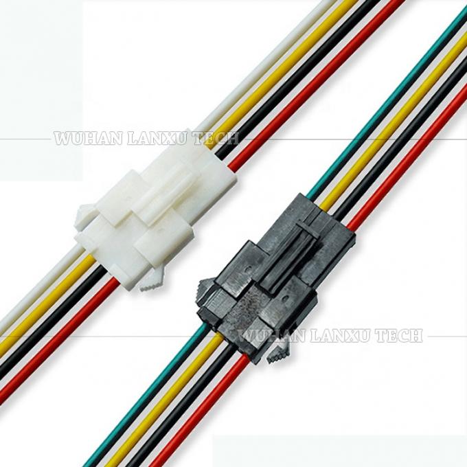 2 3 4 Pin SM 2.54mm Conector de conector masculino a femenino Cable de montaje de toma para luz LED GPS 0