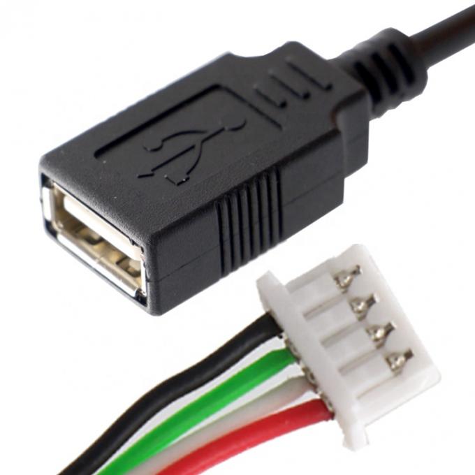 Asamblea USB A Femenino a JST 2 3 4 Pin PH XH 1,0 mm 1,25 mm 1,5 mm 2,0 m Cable de alambre de empuje 1