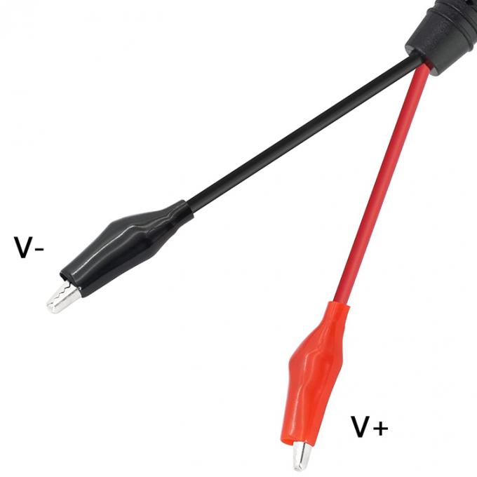 2.1mmx5.5 mm 12V DC Jack masculino para conectores de cable de alimentación de clip de caimanes para iluminación de cámaras de seguridad de CCTV 3