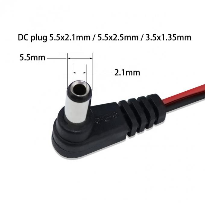 Jack de barril de CC OEM personalizado para JST XH 2 pin 2.54 Pitch Power Cable 1