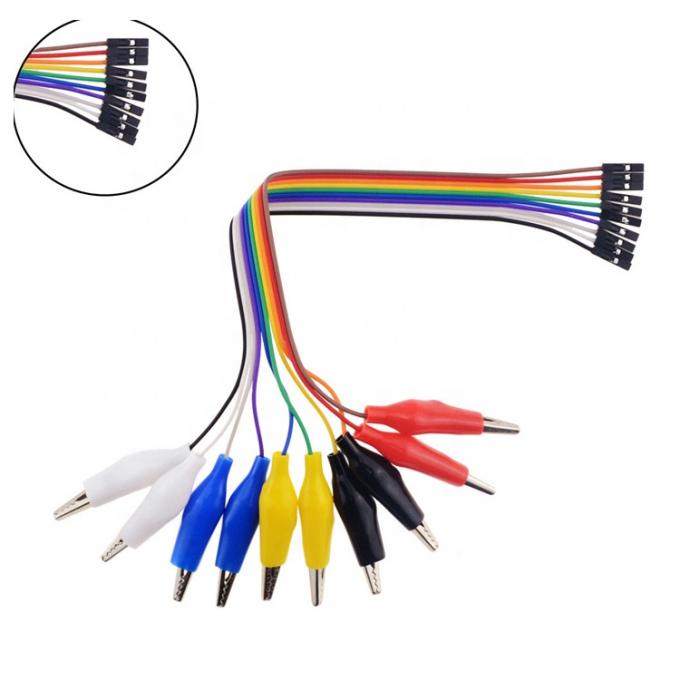 10 pin Alligator Clip para mujer Dupont paneles de prueba de plomo cables para Raspbrry Pi 0