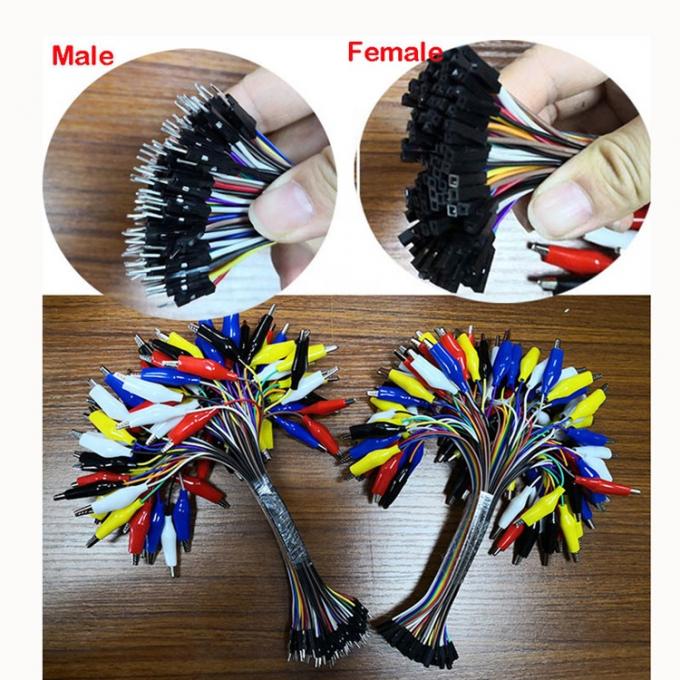 10 pin Alligator Clip para mujer Dupont paneles de prueba de plomo cables para Raspbrry Pi 2