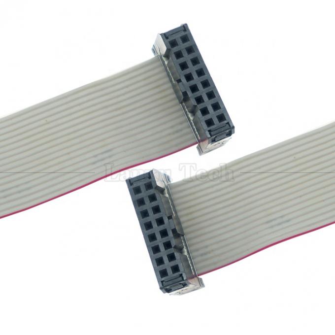 Femenino a Femenino 16 PIN 1,27mm Pitch IDC 2,54mm Conector GPIO Cable de cable de cinta plana gris para discos duros CD Raspberry Pi 0