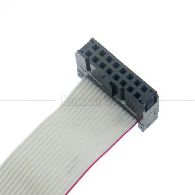 Femenino a Femenino 16 PIN 1,27mm Pitch IDC 2,54mm Conector GPIO Cable de cable de cinta plana gris para discos duros CD Raspberry Pi 2
