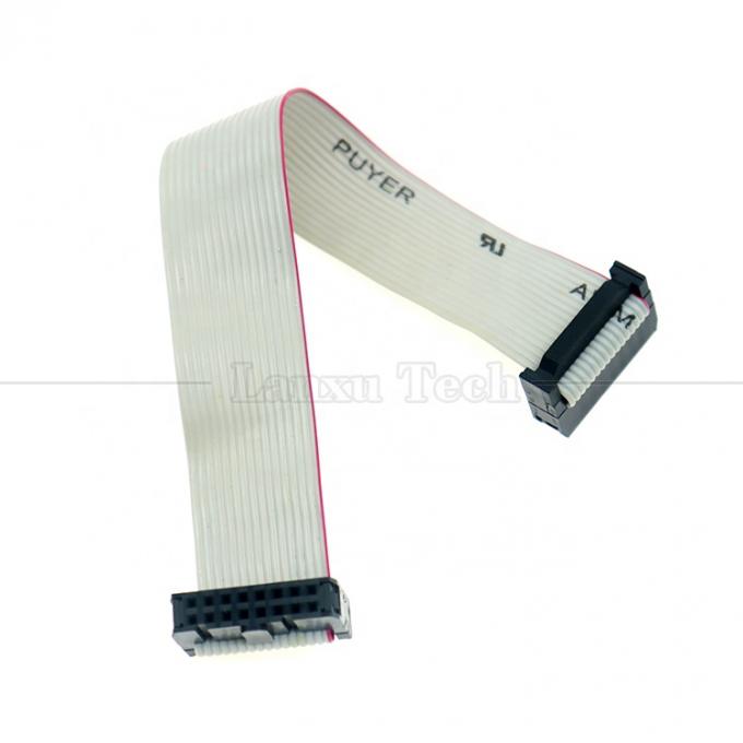 Femenino a Femenino 16 PIN 1,27mm Pitch IDC 2,54mm Conector GPIO Cable de cable de cinta plana gris para discos duros CD Raspberry Pi 4