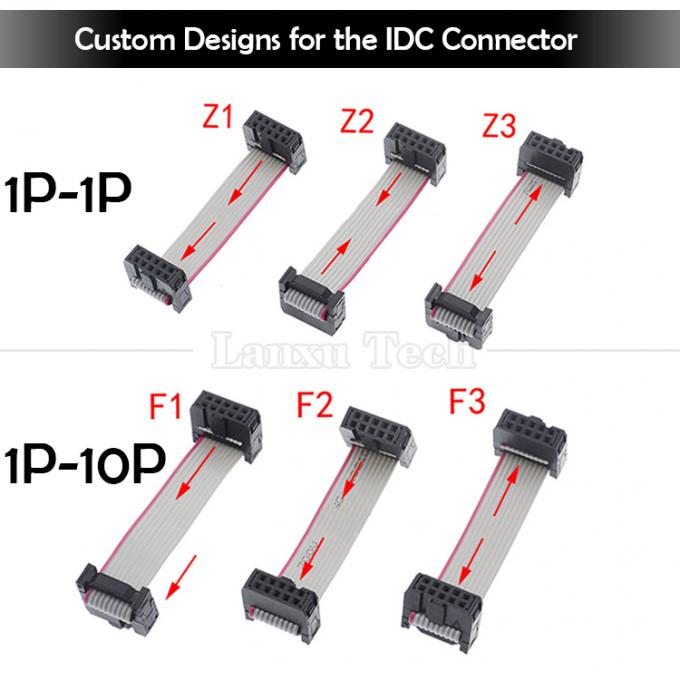 Femenino a Femenino 16 PIN 1,27mm Pitch IDC 2,54mm Conector GPIO Cable de cable de cinta plana gris para discos duros CD Raspberry Pi 5