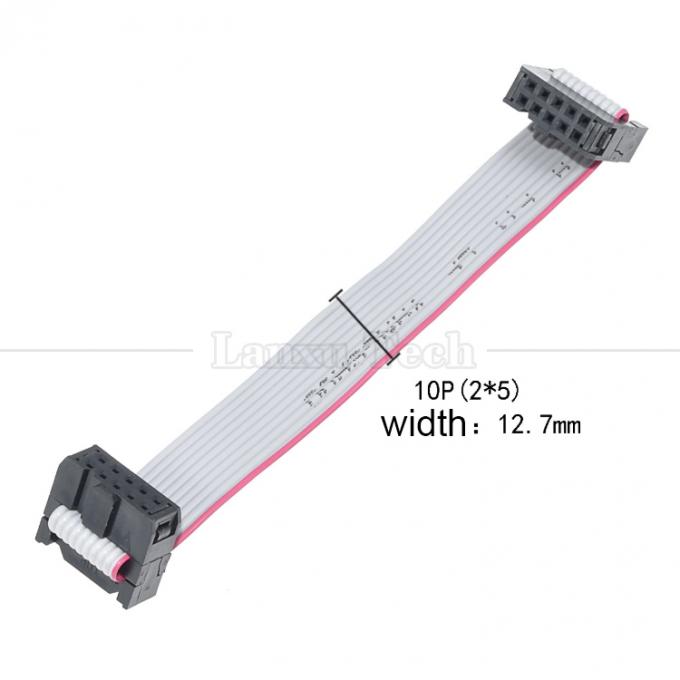 Personalizado 4 a 80 10 16 18 20 30 40 50 60 64 PIN 1,27 mm Pitch FCC IDC 2,54 mm Conector Cable de cinta plana 4
