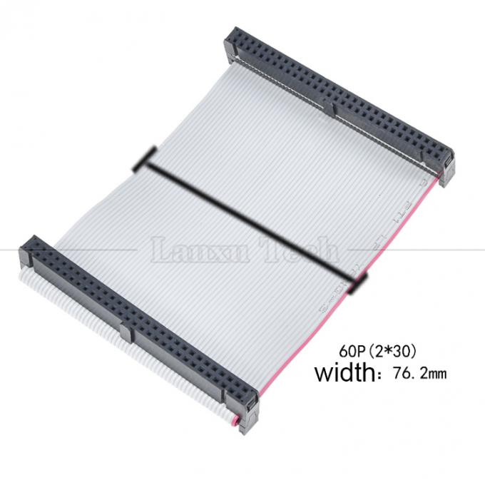 Personalizado 4 a 80 10 16 18 20 30 40 50 60 64 PIN 1,27 mm Pitch FCC IDC 2,54 mm Conector Cable de cinta plana 9