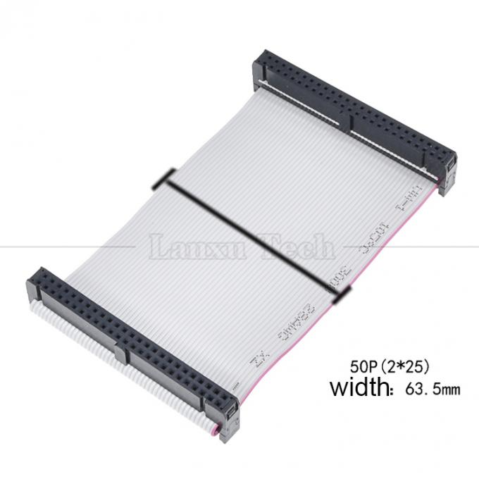Personalizado 4 a 80 10 16 18 20 30 40 50 60 64 PIN 1,27 mm Pitch FCC IDC 2,54 mm Conector Cable de cinta plana 8