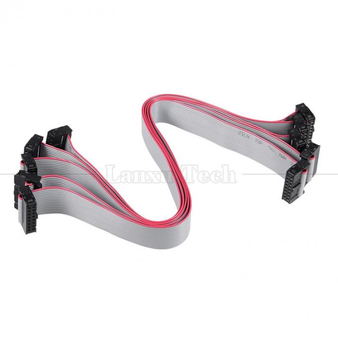 Personalizado 4 a 80 10 16 18 20 30 40 50 60 64 PIN 1,27 mm Pitch FCC IDC 2,54 mm Conector Cable de cinta plana 10