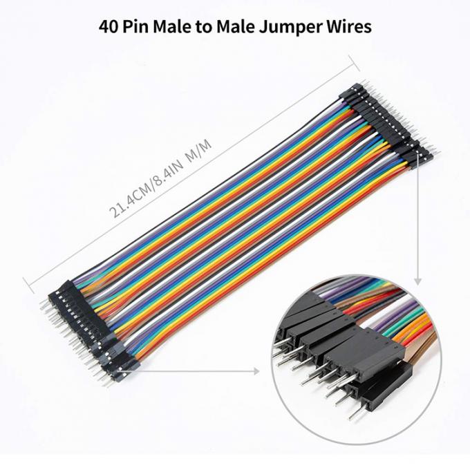 40 PIN Hombre Femenino a Hombre Hombre Dupont GPIO Cable Cable Jumper para Arduino 8