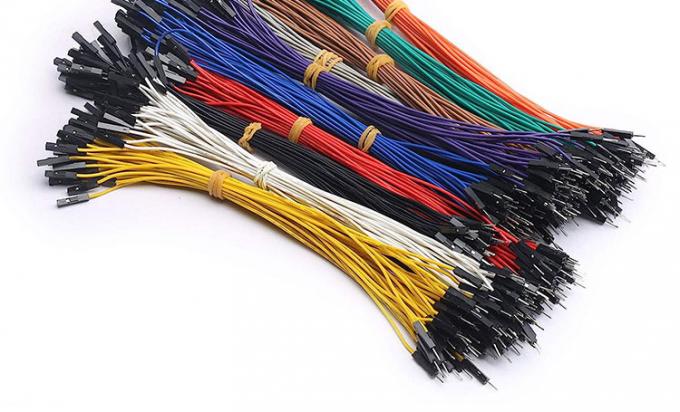 Hombre a Hombre Mujer a Mujer 2.54mm 1 Pin Dupont Conector sin soldadura alambre de saltador de tablero de pan para Arduino 6