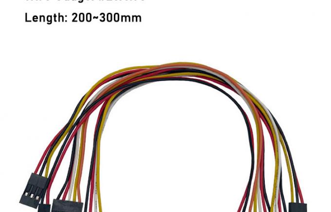 2p 3p 4p 5p 6p 7p 8p 9p 10p Mujer a mujer 2.54mm Dupont conector cinta Jumper alambre 1