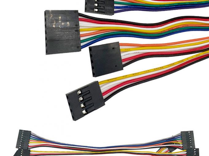 2p 3p 4p 5p 6p 7p 8p 9p 10p Mujer a mujer 2.54mm Dupont conector cinta Jumper alambre 3