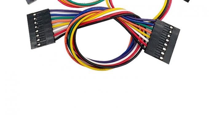 2p 3p 4p 5p 6p 7p 8p 9p 10p Mujer a mujer 2.54mm Dupont conector cinta Jumper alambre 5