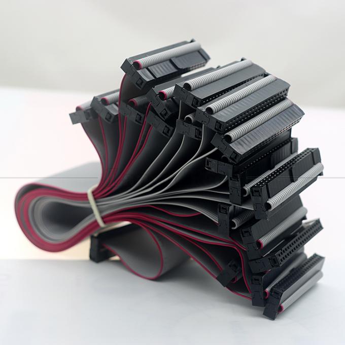 6 8 10 12 14 16 18 20 24 26 30 32 34 40 50 60 64 PIN 1,27 mm Pitch IDC 2,54 mm 2,0 mm Conector Cable de cable de cinta plana gris 1
