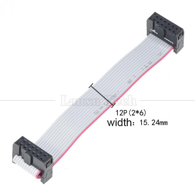 6 8 10 12 14 16 18 20 24 26 30 32 34 40 50 60 64 PIN 1,27 mm Pitch IDC 2,54 mm 2,0 mm Conector Cable de cable de cinta plana gris 8
