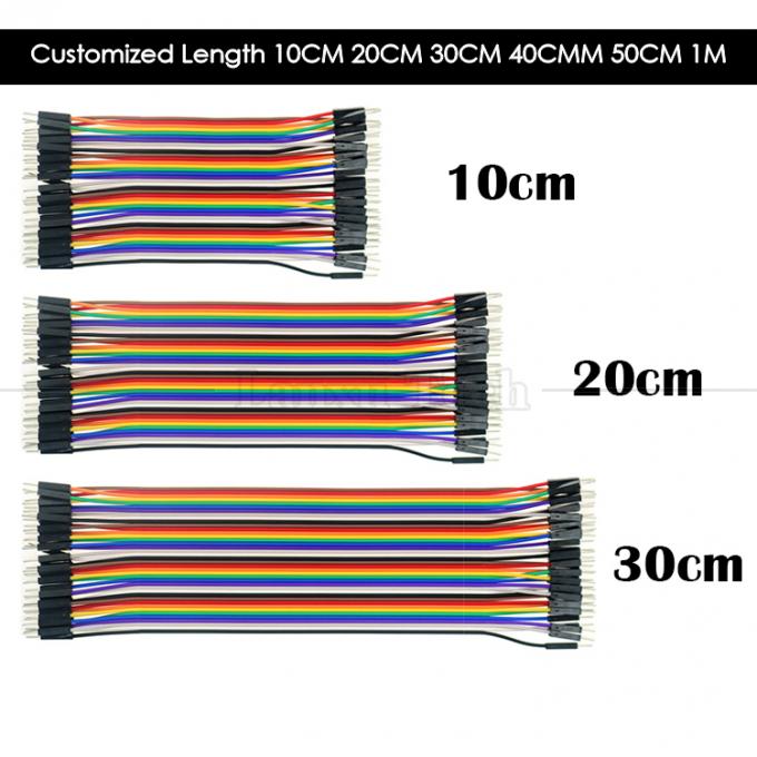 40 PIN Hombre a Hombre 2.54mm Dupont Panadería GPIO Raspberry Pi Jumper alambre 6