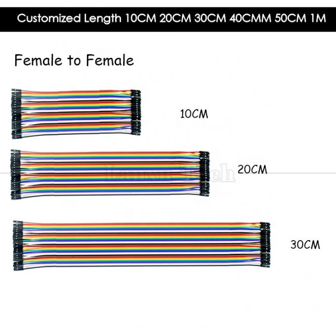 40 PIN Hombre Femenino a Hombre Hombre Dupont GPIO Cable Cable Jumper para Arduino 2
