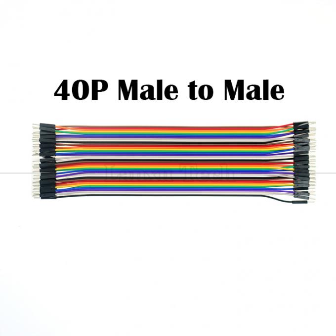 40 PIN Hombre a Hombre 2.54mm Dupont Panadería GPIO Raspberry Pi Jumper alambre 4